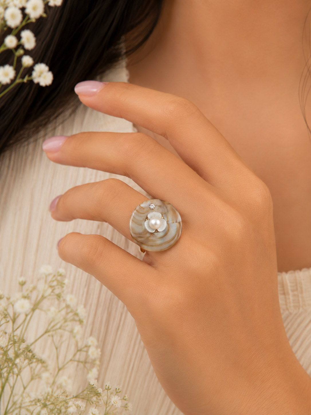 Ladies Fashion Finger Ring Stylish Adjustable Ring for Women Premium CZ Diamond Crystal Jewelry Elegant Daily Wear Wedding Party Office Wear Anniversary Engagement Gift Modern Accessories