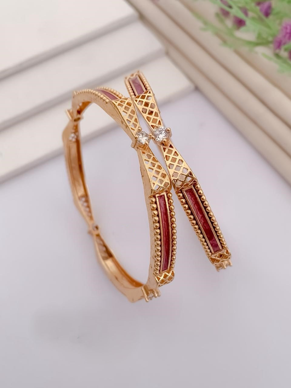 Bangles for Women in  Gold Plated