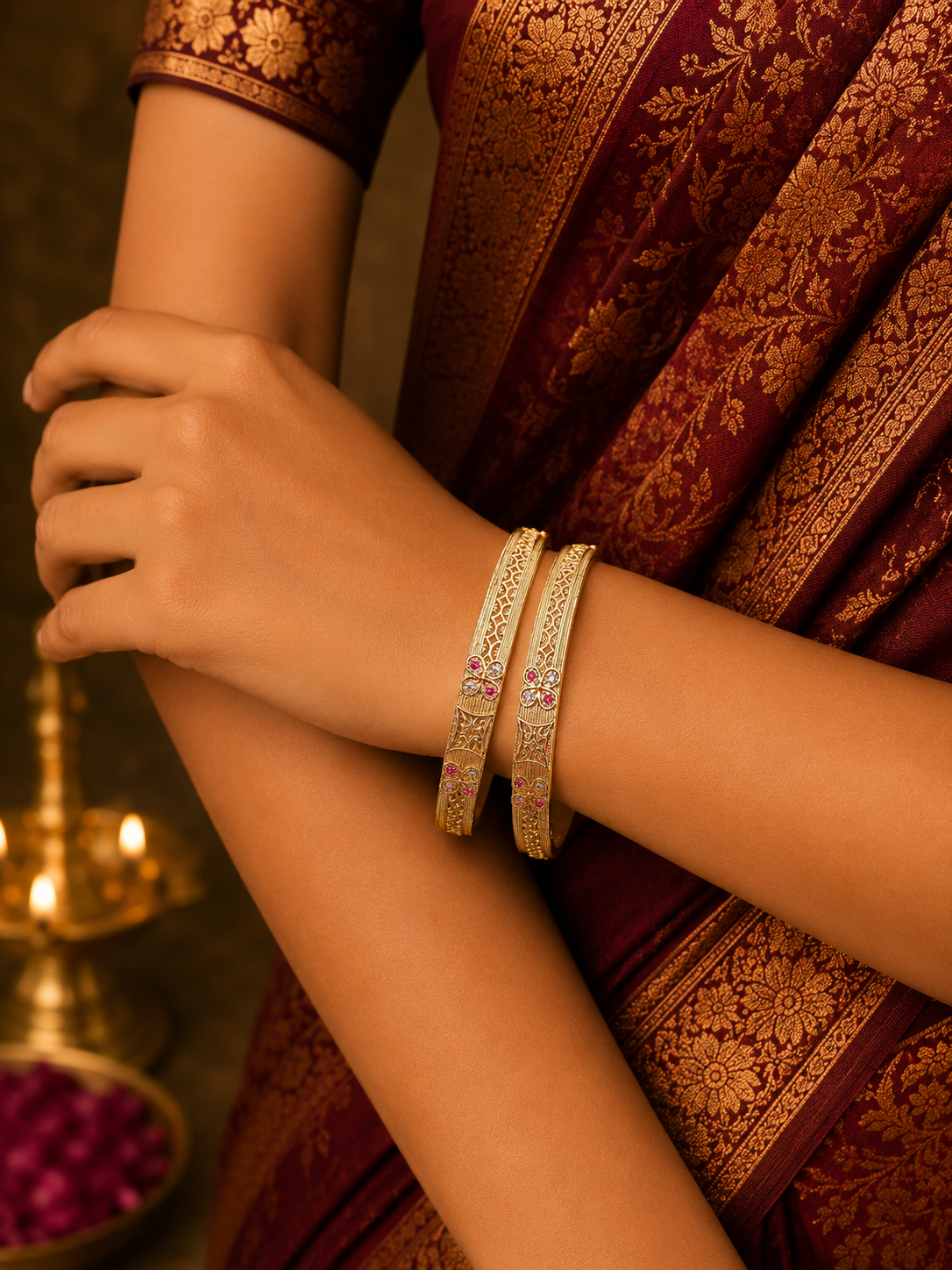 Premium Gold Finish Bangles