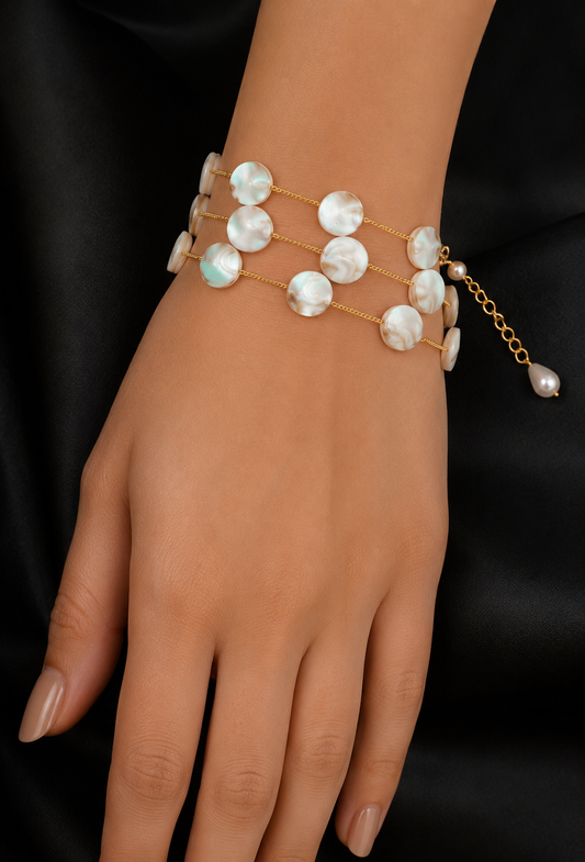 Pearl Bracelet for Women | Elegant Ladies Bracelet | Premium Quality Pearl Jewelry | Lightweight Daily Wear Bracelet | Fashion Accessory for Girls | Bridal Wedding Party Wear Jewelry