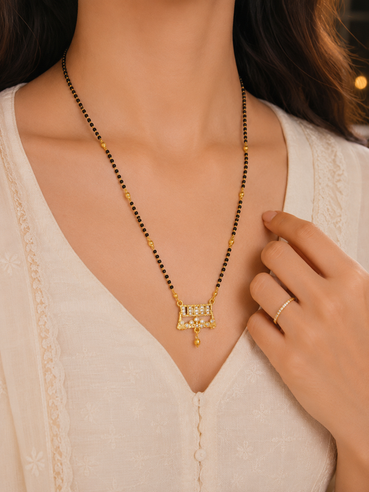 Mangalsutra Pendant Necklace with Lightweight Design