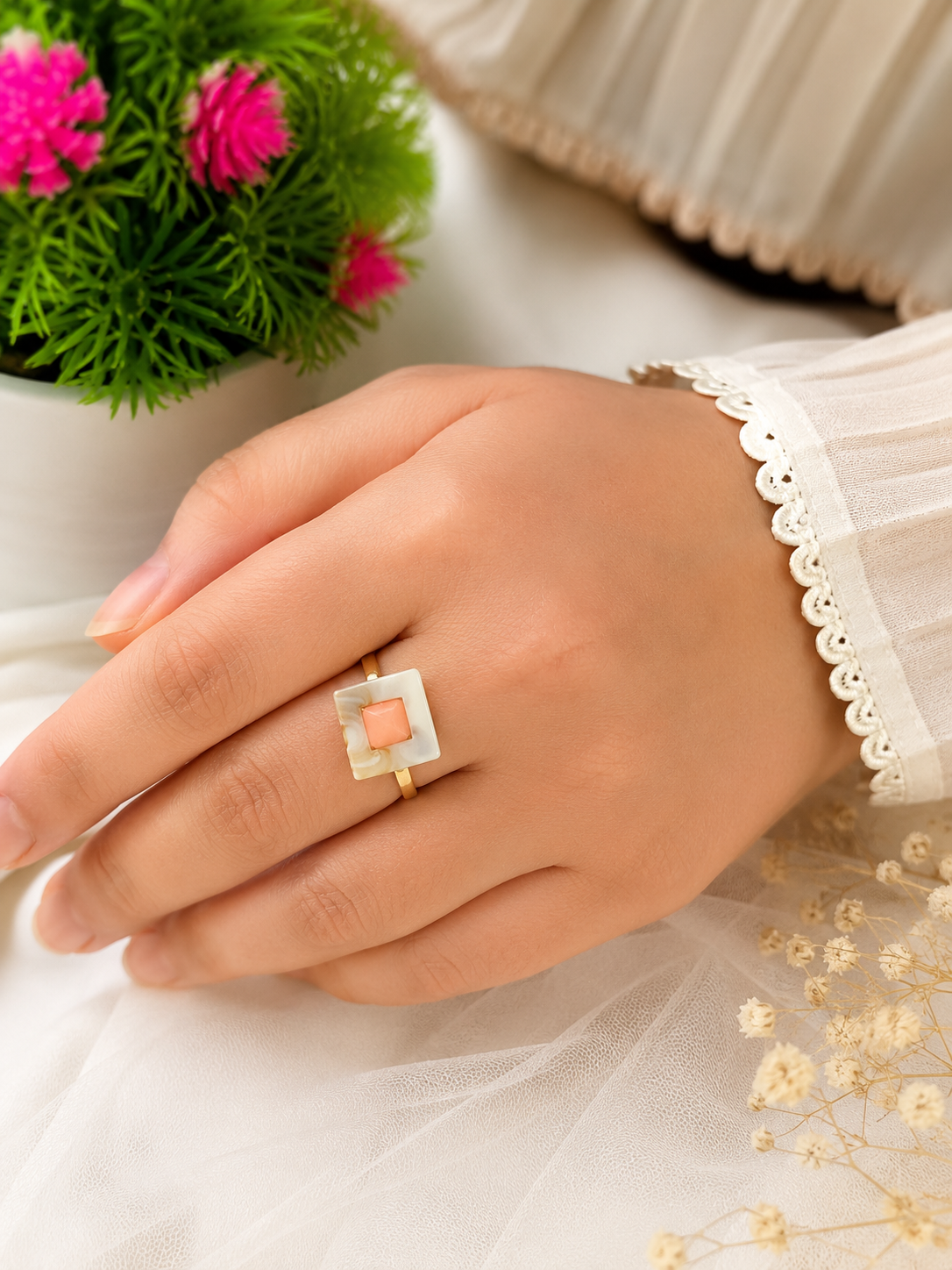 Designer Finger Ring for Women Adjustable Premium Fashion Jewelry Stylish Crystal American Diamond Ring Daily Wear Wedding Engagement Party Wear Anniversary Gift for Girls and Ladies